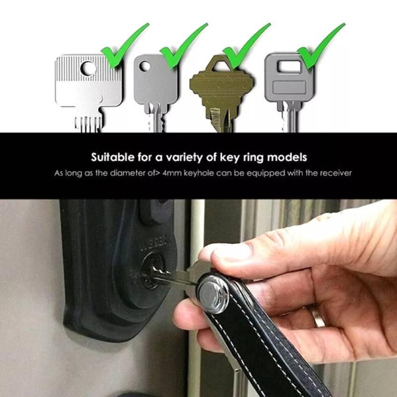 Kreativer Schlüsselanhänger aus Zinklegierung und Leder, stilvoller Schlüsselanhänger, perfektes Geschenk für alle Anlässe