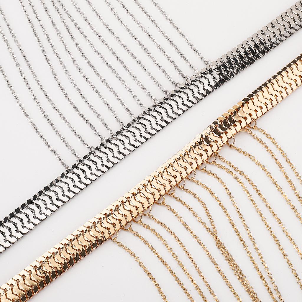 Fashionable Popular Chain Snake Tattoo Body Chain Sexy Multi-layer Beach Metal Texture Bikini Chain