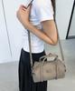 Chicks Wonder City Leather Tube Bag Gray