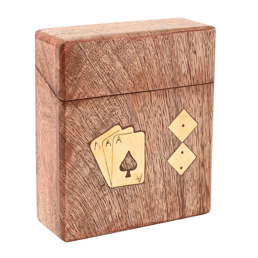 Harvey Makin Pack of Playing Cards & Dice In Wooden Box