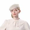 English Womens Church Hat Kentucky Fascinator with Veil Pill Box Hats Derby Womens Hats for Tea Party Wedding Hat