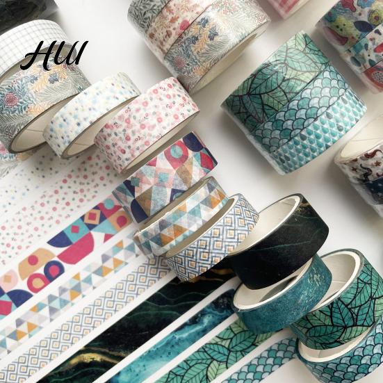 Versatile Craft Tape 3 Rolls Washi Set, Decorative Stickers, Aesthetic Tapes for Breathable Paper Scrapbooking Supplies, Journaling Junk Journal,