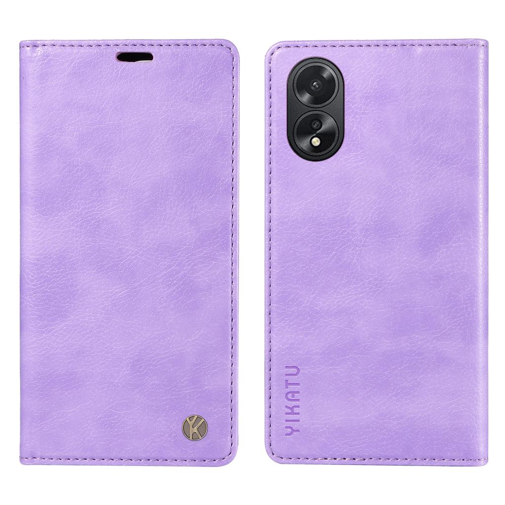 YIKATU YK-006 For Oppo A38 4G/A18 4G Case Leather Phone Cover with Card Slots Wallet