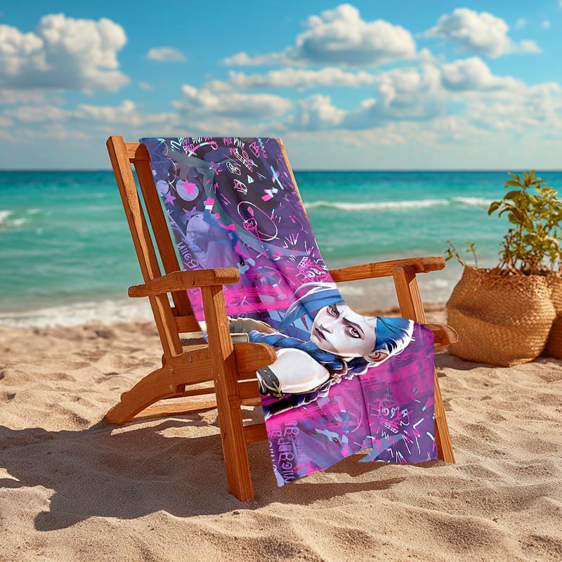 1Pc Cyberpunk Future Dreamscape Beach Towel Quick Dry Multiuse For Beach Pool Gym Yoga Home Travel Christmas Halloween Xmas Gift S1794