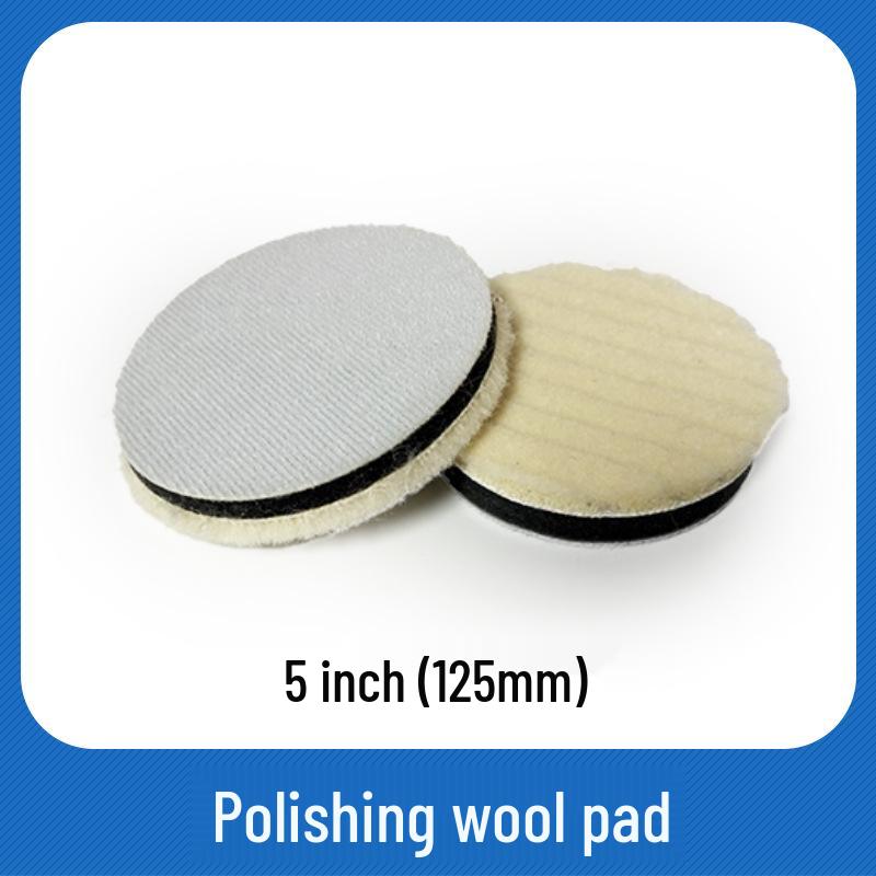 Self-Adhesive Japanese Wool Car Polishing Pad - Scratch Repair & Detailing Disc.