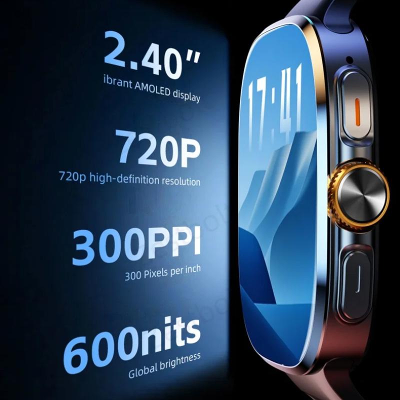 Nowy Smartwatch M99 Wersja Komórkowa 5G 2,4-calowy Amoled Większy Ekran Zegarek Smart Android z Obrotową Kamerą Gniazdo Karty SIM WIFI