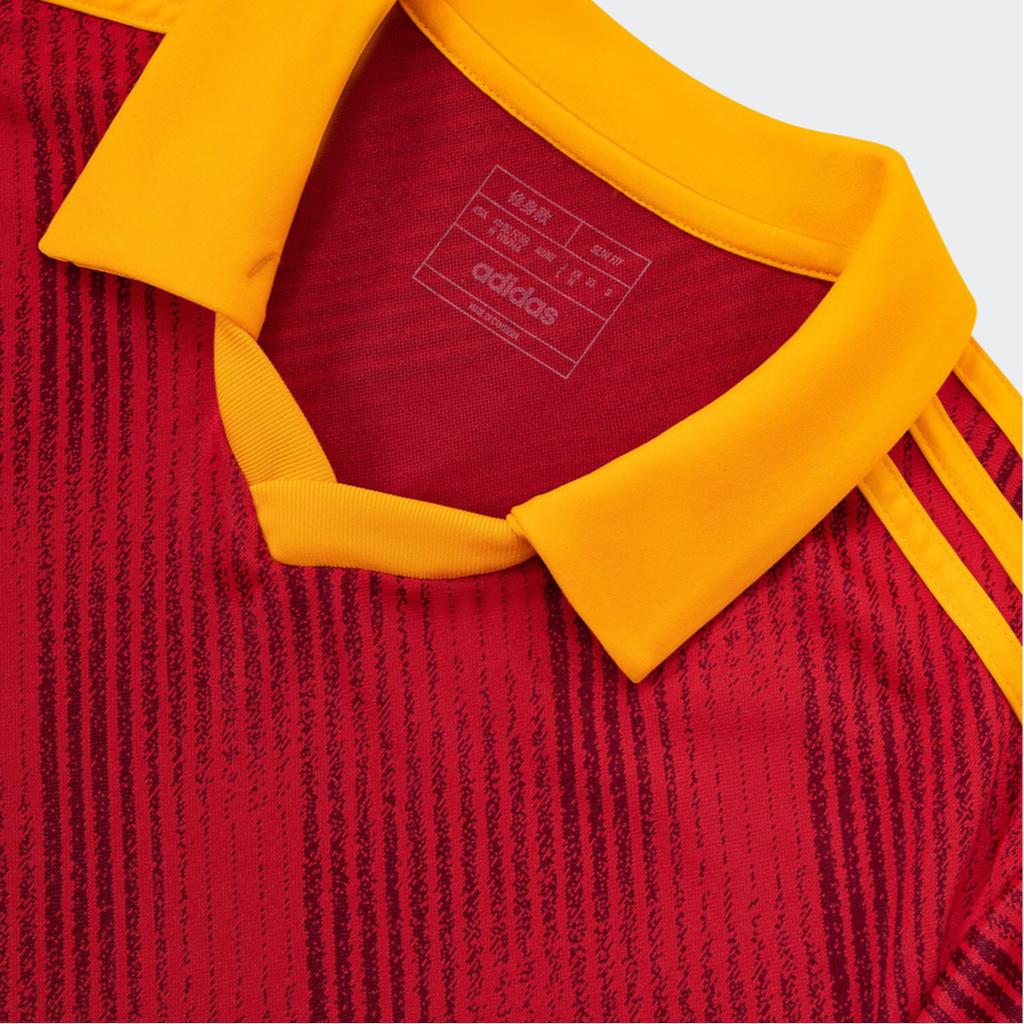 Adidas Aeroready Polo Neck Comfortable Short Sleeve Retro Football Shirt Men Tops Red IV6079