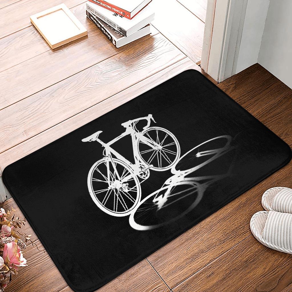 MTB Bicycle Doormat Anti-Slip Entrance Bathroom Kitchen Floor Door Mats Mountain Bike Bedroom Balcony Rug Carpet Footpad
