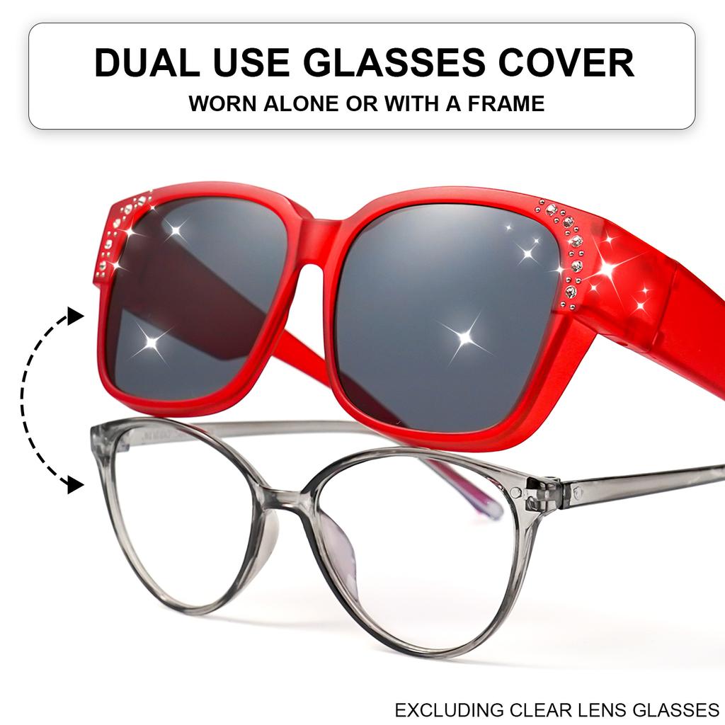 Oversized Square Fashion Sunglasses - Decorative Lenses for Fashion & Style, Stylish Eyewear, Elegant Eyewear