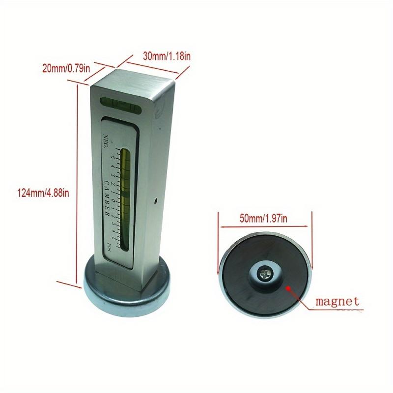 Car Magnetic Level Gauge - 1pc, Four Wheel Positioning, Camber Adjustment Aid Tool with Magnet