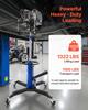 Hydraulic Transmission Jack, 1322 Lbs / 0.6 Ton Lifting Capacity Telescoping Transmission Jack with Foot Pedal, Dual Telescopic Trans, 88-176 Cm High
