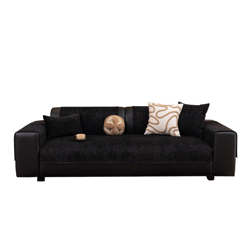 2025 New Light Luxury Premium Chenier Sofa Cushion Fixed Non-slip Anti-cat Scratch Straight Row Sofa Cushion