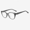 Blue Light Blocking Eyeglasses Transparent Grey TR90 Frame Designer Eye Wear Retro Style Modern Oversized Eyewear