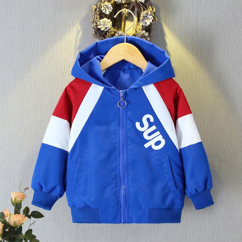 Boys' Trendy Brand Hooded Sweatshirt Jacket for Spring/Autumn 2025 - Stylish and Lightweight Streetwear Top