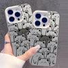Exclusive Full-Screen Bear iPhone 16 Pro Max Case, Laser Design, Silver, Fits iPhone 13/14/15, Available in 15 Colors