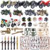 Military Weapon Motorcycle Figures Building Blocks Accessories Bazooka Transport Facility Rifle Sniper Gun Compatible Toys K050