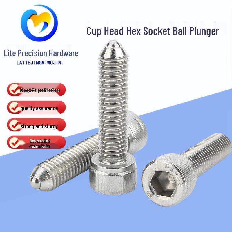 

Гвинтовий шток з шестигранною головкою та сферичним наконечником з нержавіючої сталі (Без весни) M4*12