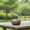 Chinese Tea Ceremony Kettle Handcrafted Hammered Copper for Collectors, Kitchen