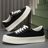 Canvas shoes men's 2025 new low-top board shoes breathable thick sole heightening trend versatile sports and leisure shoes simple
