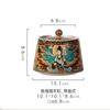 Retro Ceramic Ashtray Round Home Office Ashtray with Cover Anti-ash Flying Living Room Decorative Ornaments Home Ashtray