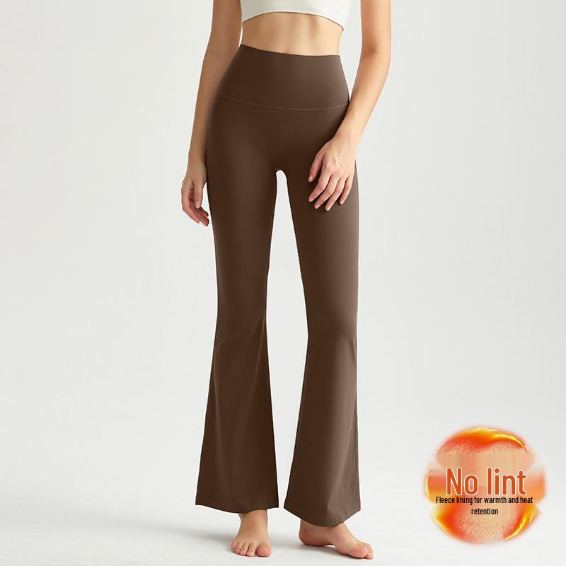 

Wyman Women s High-Waist Yoga Pants, Butt Lifting, Micro Flare, Plus Velvet, Anti-Curl Hem, Bare Feel Medium