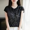 Women Knit T-shirt MODERN NEW SAGA Summer Knitted Shirt Short Sleeve Tees O-neck Pullover Knit Tops