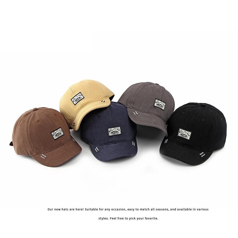 Cotton Short Brim Baseball Cap Unisex Outdoor Sunscreen Hat