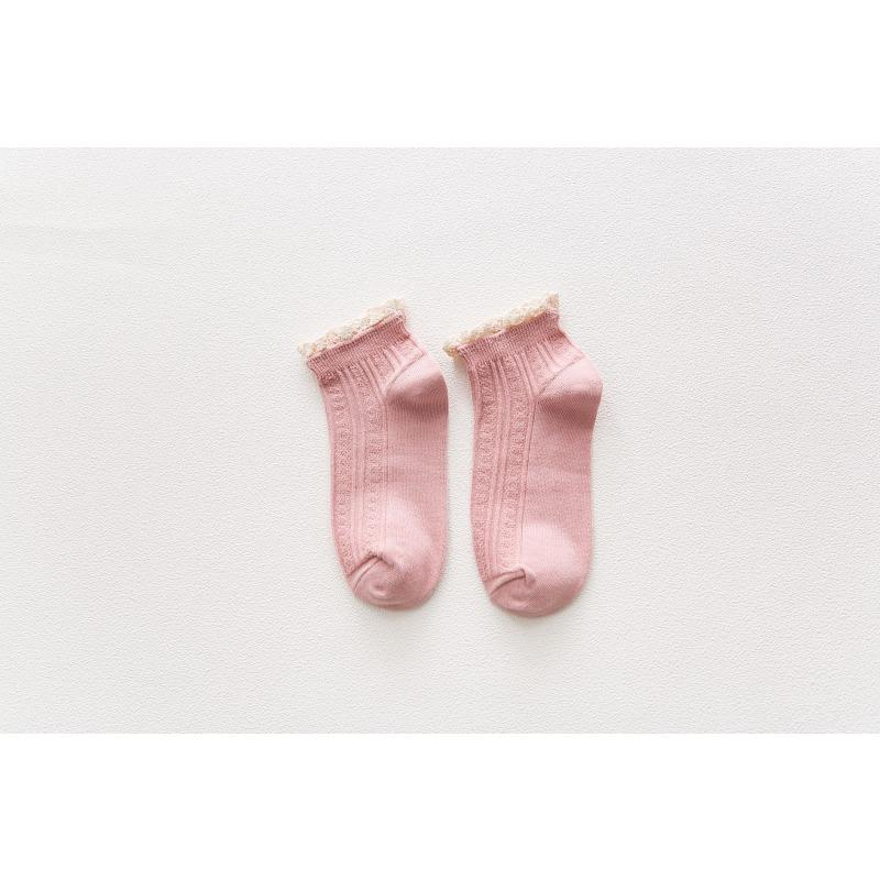 Female Summer Thin Fashionable New Lovely Lace Student Short Tube Socks