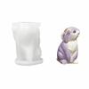 3D Easter Candle Mold Non-Stick DIY Animal Mold Plaster Mold Rabbit Silicone Mold  Gift Creating