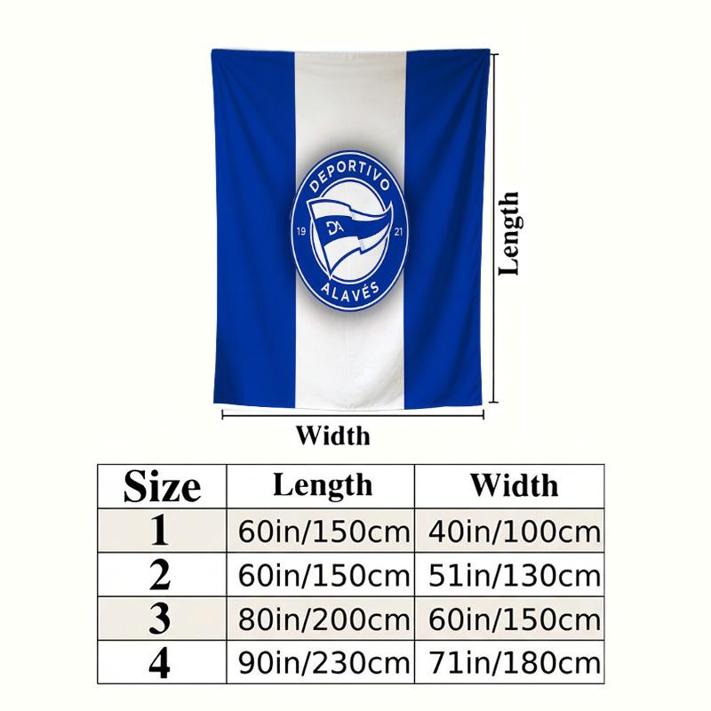 Deportivo Alaves Wall Tapestry Aesthetic Wall Hanging Printed Fabric Blanket Decorative Tapestries For Bedroom Living Room Home Decor