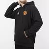Adidas Manchester United Embroidered Logo Football Hoodie Men Tops Black GR3909