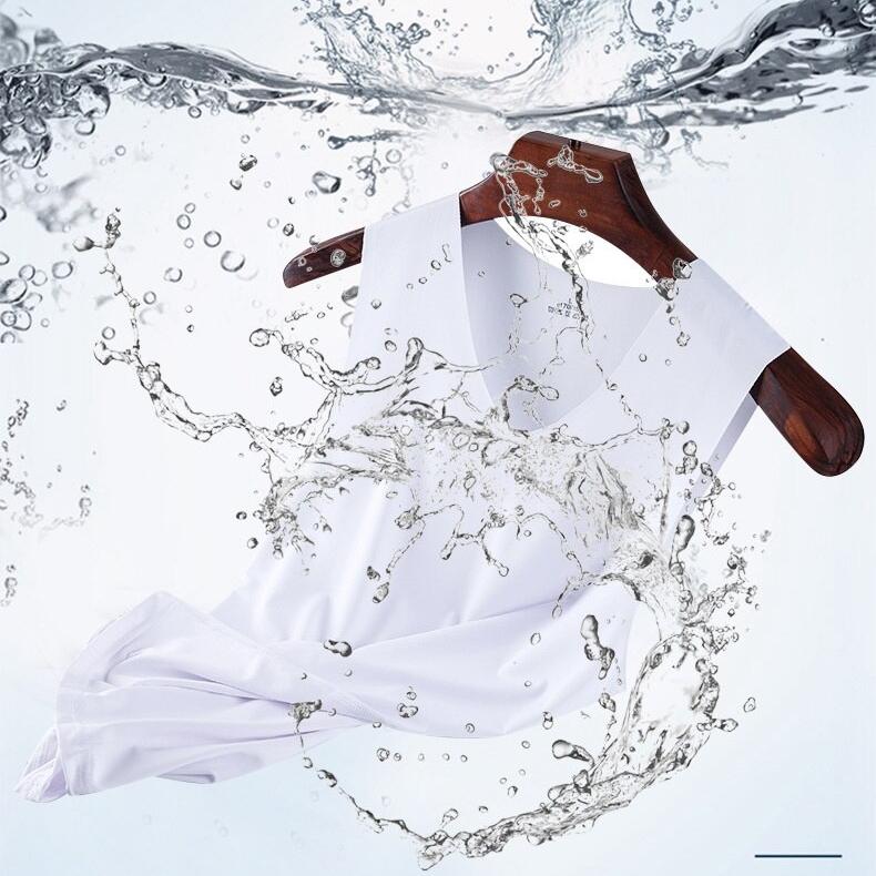 IELGY Atmungsaktive Herren-Weste aus Eisseide für Sport und Fitness