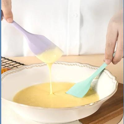 1Pc Silicone Cream Long Handle Spatula Non-stick Baking Scraper, Brush, Butter Blender, Cake Brush, Cake Tool Baking Tools