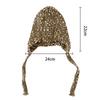 Cute Baby Girl Hat with Braids Brim Winter Warm Knitted Earflap Cap Fashion Beanie for Toddler Soft Yarn Crochet Infant Hat