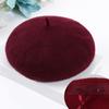 Painter Hat Solid Color Soft Texture Unisex Furry Bucket Hat Easy to Clean Winter Furry Beret Hat Fashion Accessories