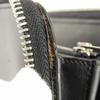 Used 12695 Zip Around Wallet 109N54.F13 7940 White Smooth Calfskin Zip Around Anagram Embossed Black Unisex from Japan