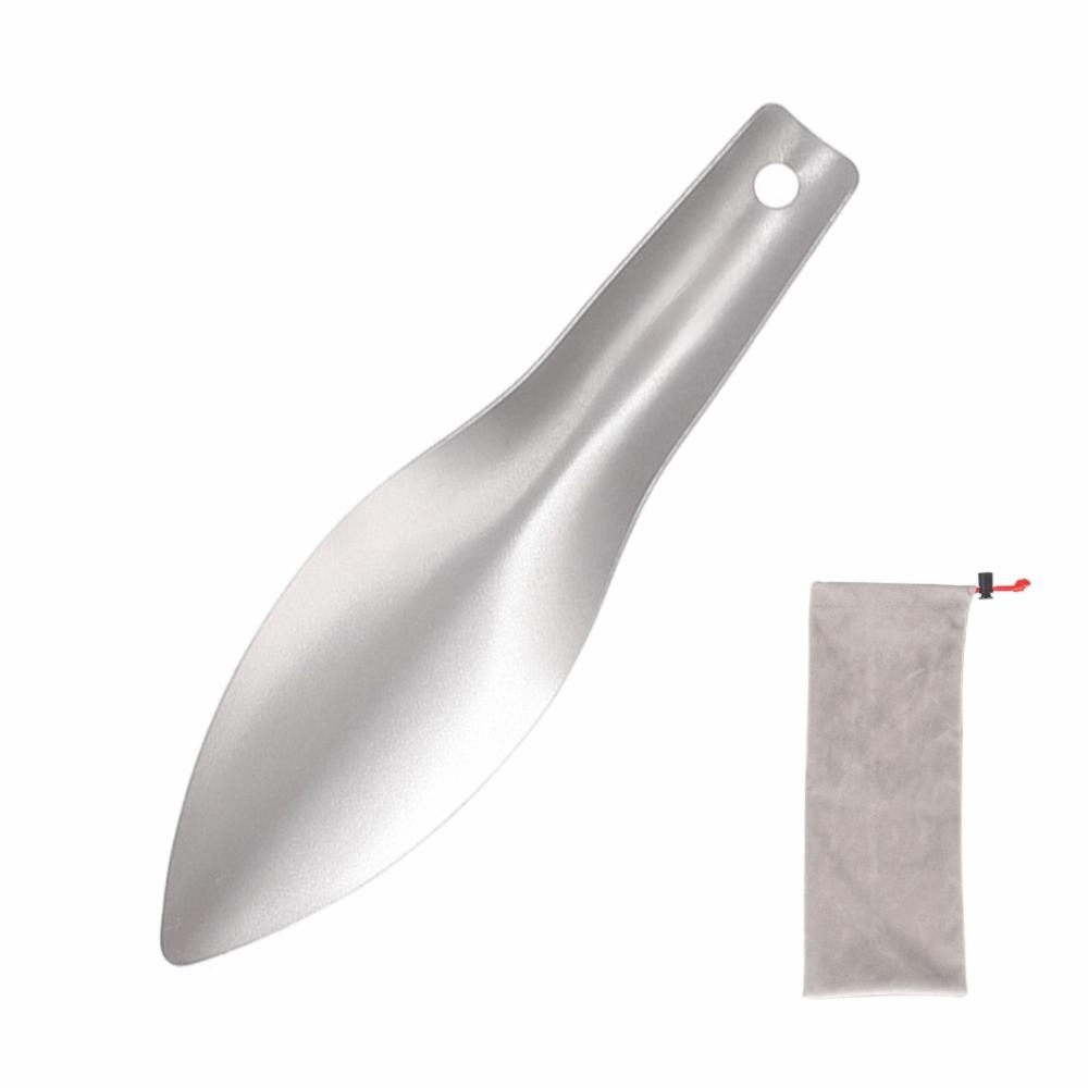 

Mini Titanium Shovel With Storage Bag Camping Shovel Durable Hand Shovel Outdoor Camping Titanium Shovel