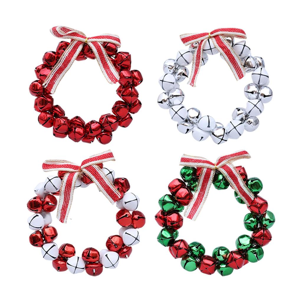 Christmas Bell Garland Accessory Party Supplies Wall Hanging Ornament for Christmas Tree Anniversary Window Bedrooms Outdoor