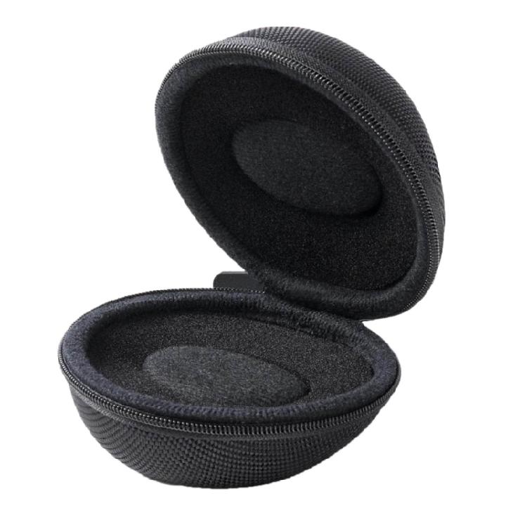 

Single Watch Box with Zipper for Storage Round Watch Travel Case Portable чёрный
