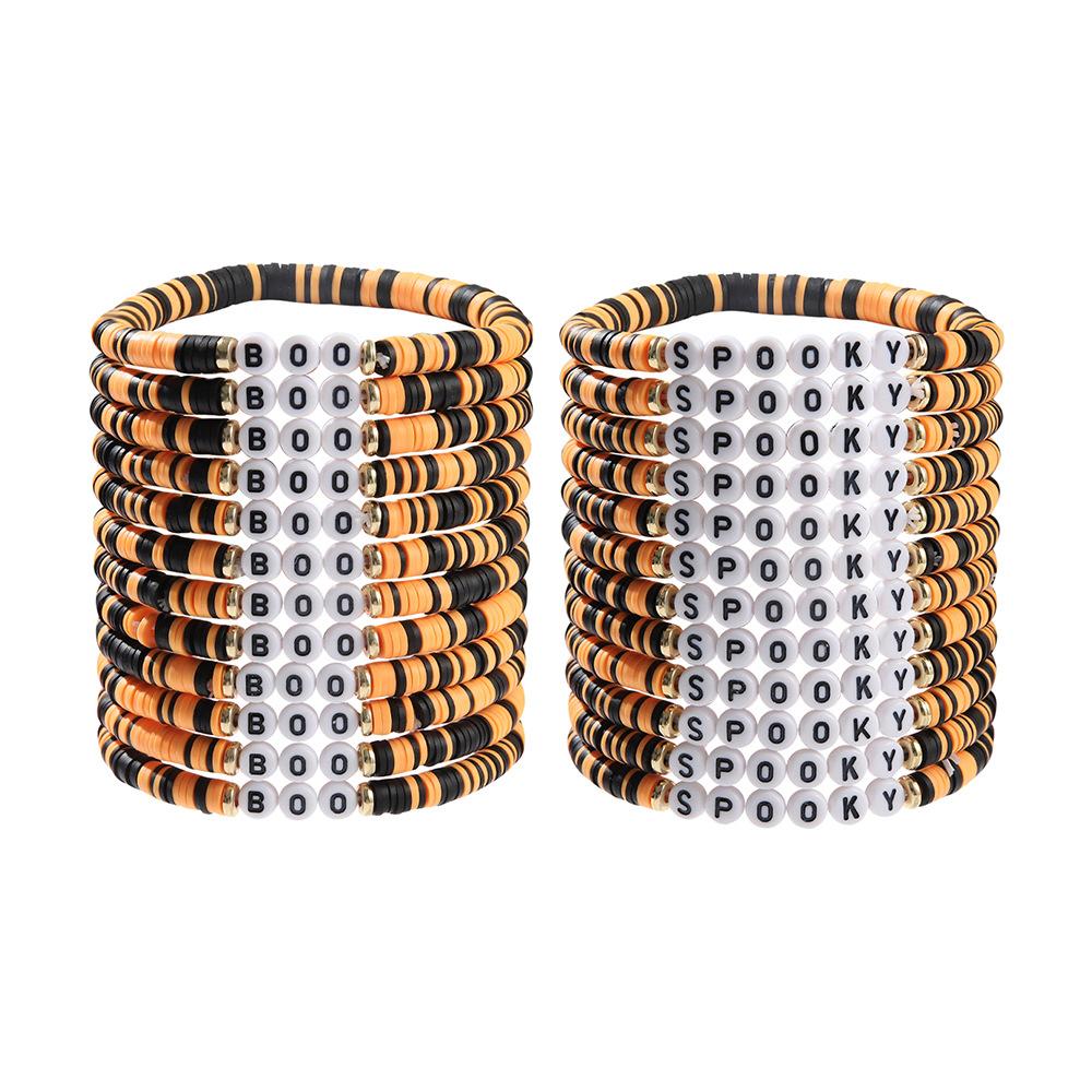Halloween Stacking Soft Pottery Bracelets Hot-selling Beaded 1011 New Bracelets, Fun and Funny Hand Accessories