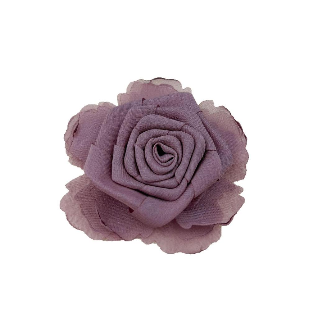 Hongkoński Wielowarstwowy Spinki do Włosów i Akcesoria do Ubrań z Organzy z Suszonymi Różami