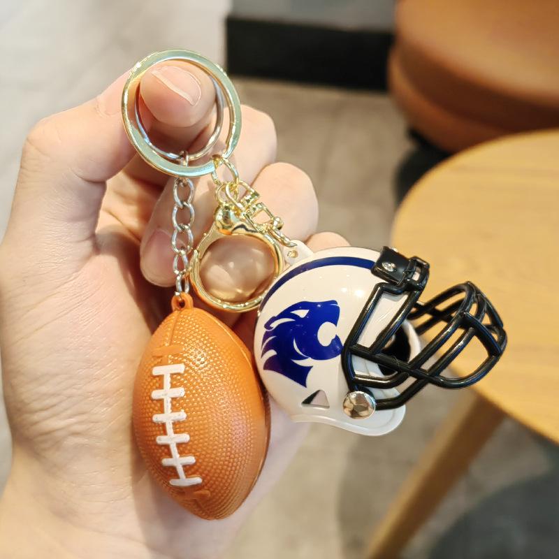 Kreativer Exquisiter American Football Helm Schlüsselanhänger - Kleines Schmuckstück Anhänger Geschenk für Jungen und Mädchen
