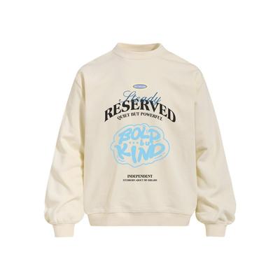 Mens Oversized Crewneck Sweatshirt With Letter Print Loose Fit Streetwear Long Sleeve Casual Top Fall