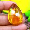 89.05 Carat Unique Quality EGL Pear Shape Certified Yellow Citrine Lab Created Gemstone SN392