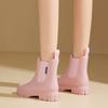 Fashion Women's Outdoor Waterproof Short-cylinder Rain Shoes Stylish Style for Outdoor Wear  Water Shoes Rain Boots Galoshes  Waterpr