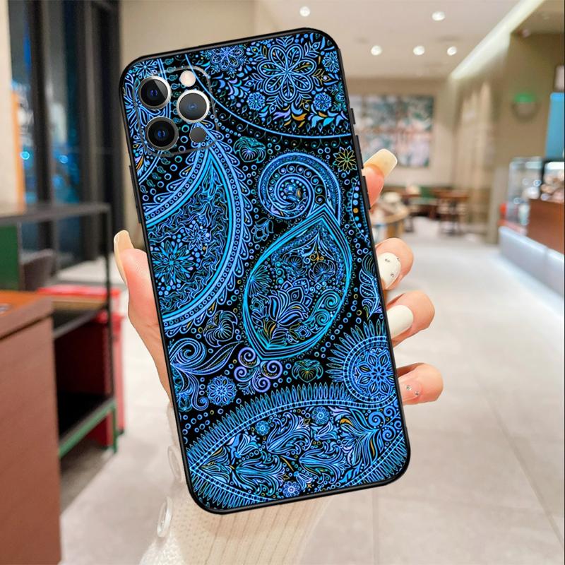 

Paisley Pattern Phone Case For iPhone 17 16 15 14 13 11 12 Pro Max mini 16 Plus 16e 17 Air Protective Cover iPhone 12