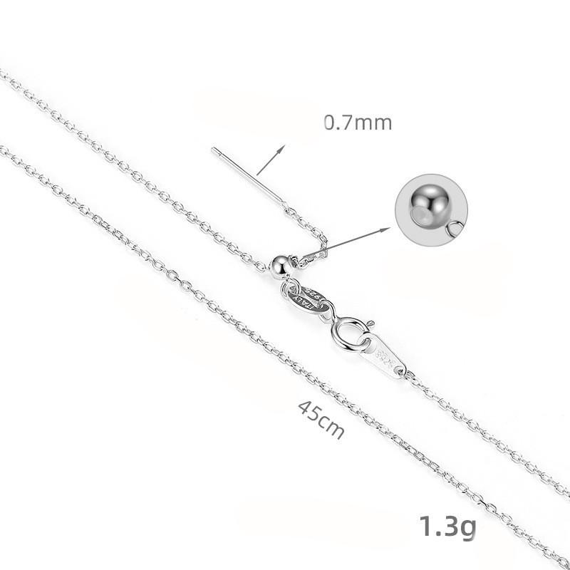 S925 Sterling Silver Gold Plated Collarbone Chain Round Beads Snake Bone Box Twisted Flower Chain Necklace Fashion Jewelry