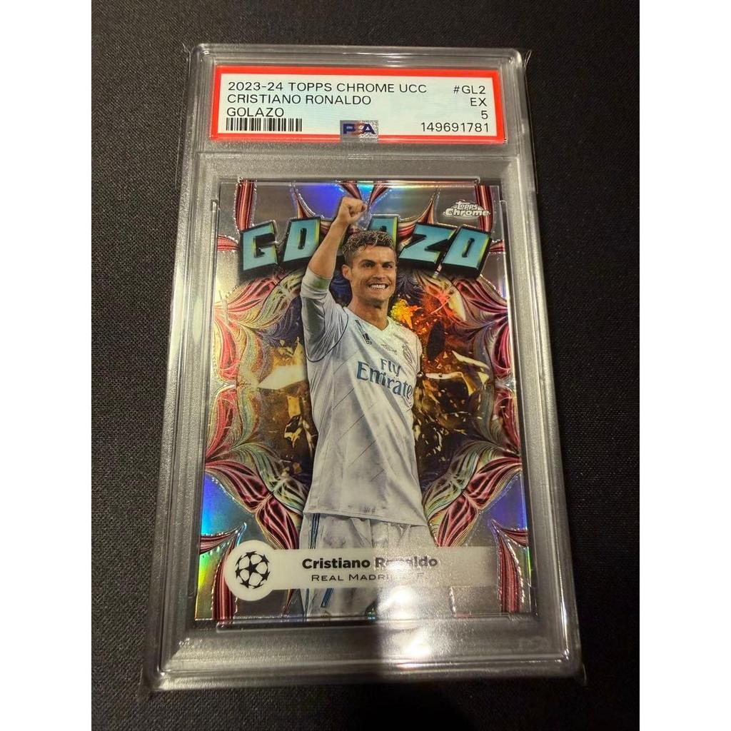 Used 2023-24 TOPPS CHROME UCC CRISTIANO RONALDO Ronaldo GOLAZO PSA appraisal product