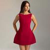 Elegant Sexy Slim fit Short dress Elegant Women Western Style Backless Sexy All-Match Dress Women's Dress