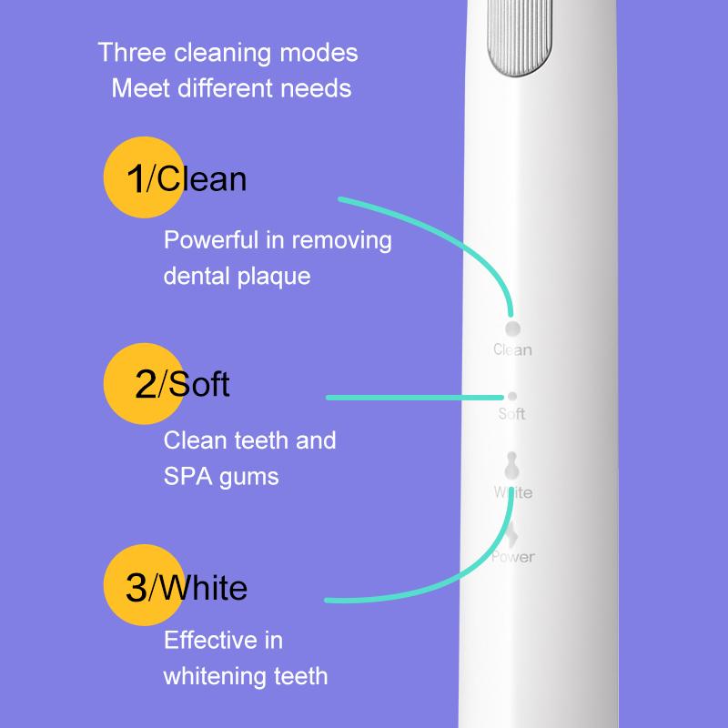 Sonic Electric ToothBrush Original DR.Bei Y1 Rechargeable 3 Models Waterproof Automatic Oral Cleaning Teeth with Brush Heads